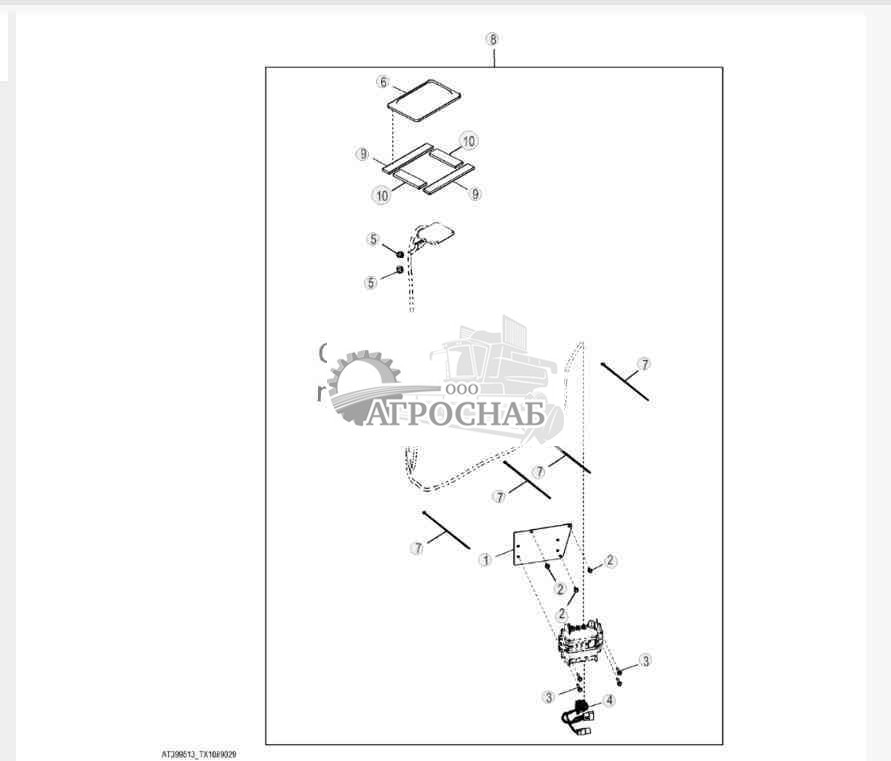Компоненты JDLink™ MTG полевых комплектов для машины 